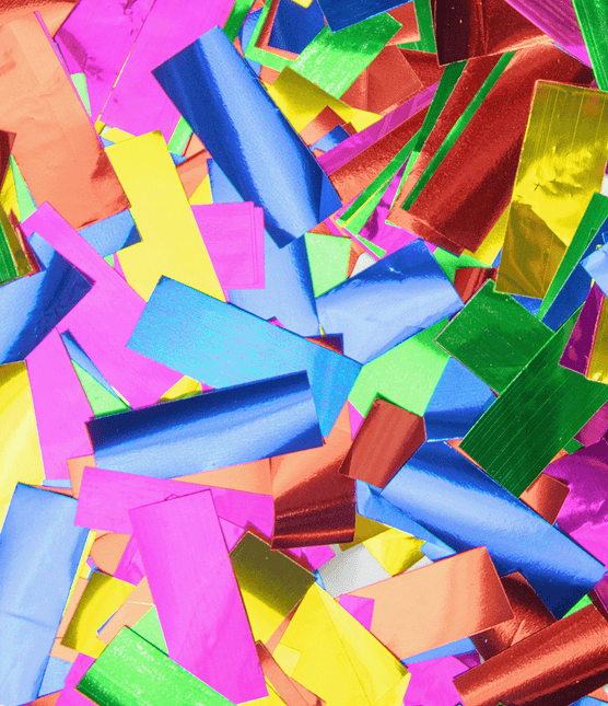 Confetti kanon 40 cm - Meerkleurig folie van Paper Dreams koop je bij Partywinkel