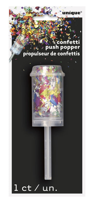 Confetti Kanon Gekleurd 13cm van Unique koop je bij Partywinkel