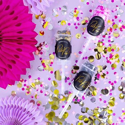 Confetti Kanon Goud 18cm van Partydeco koop je bij Partywinkel