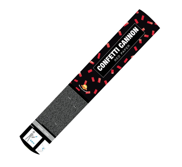 Confetti Kanon Rood 40cm van Fiestas Guirca koop je bij Partywinkel