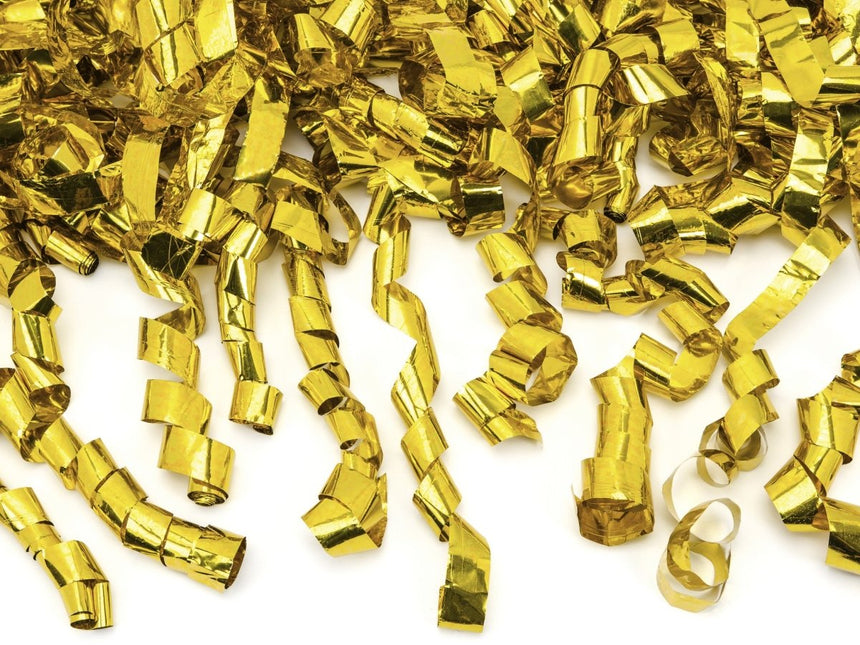 Confetti Kanon Serpentine Goud 80cm van Partydeco koop je bij Partywinkel