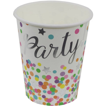 Confetti Party Bekers 250ml 8st van Folat koop je bij Partywinkel