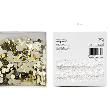 Confetti Piemel Goud van Partydeco koop je bij Partywinkel
