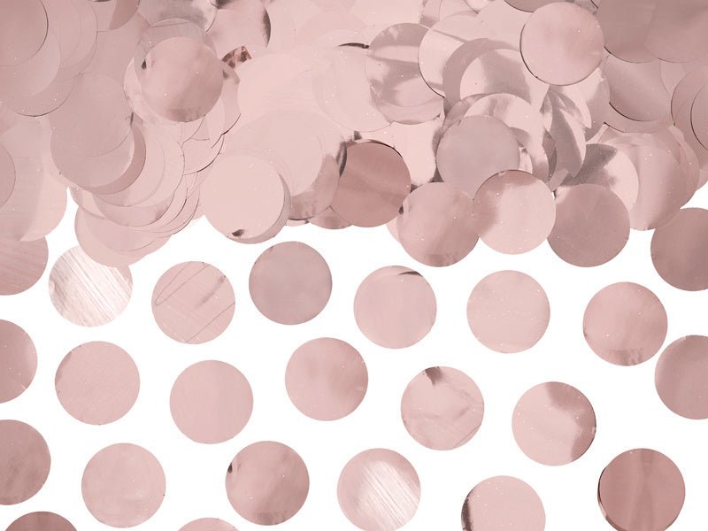 Confetti Rond Rose Goud van Partydeco koop je bij Partywinkel