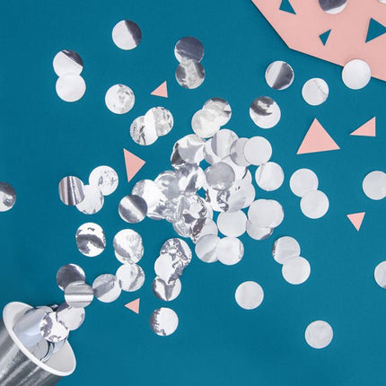 Confetti Rond Zilver van Partydeco koop je bij Partywinkel