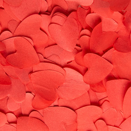Cañón de confeti 40 cm - Corazones de papel