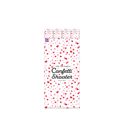 Cañón de confeti 60 cm - Corazones de papel