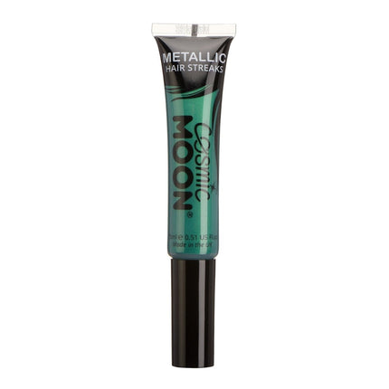 Cosmic Moon Metallic Hair Streaks Green 15ml van Moon Creations koop je bij Partywinkel