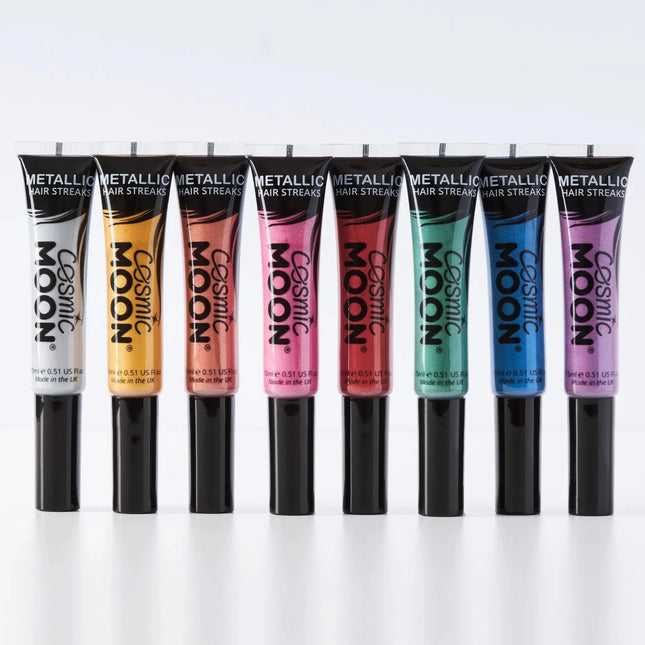 Cosmic Moon Metallic Hair Streaks Pink 15ml van Moon Creations koop je bij Partywinkel