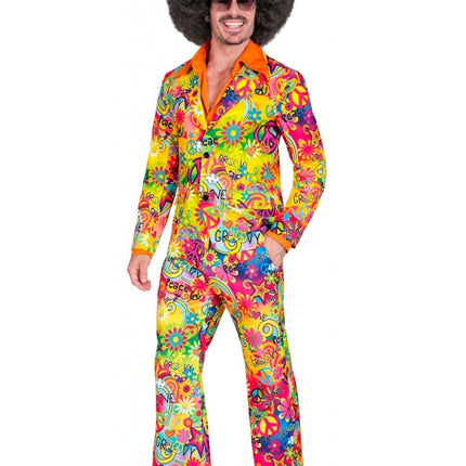 Disfraz Hippie 60S Flores de Colores para Hombre