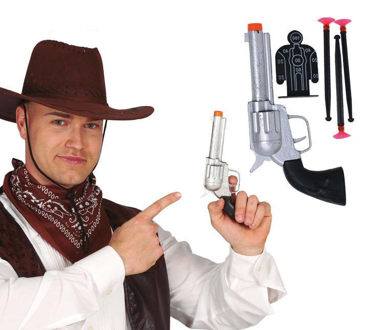 Cowboy Geweer Zilver 24cm van Fiestas Guirca koop je bij Partywinkel