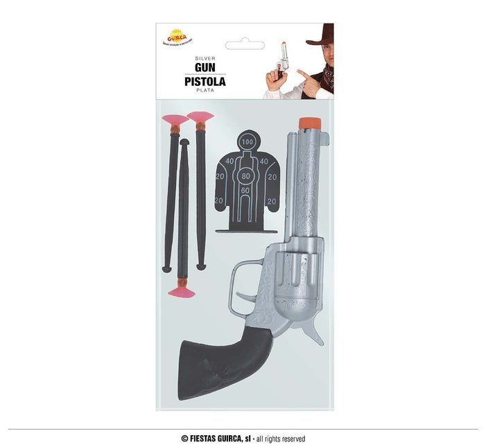 Cowboy Geweer Zilver 24cm van Fiestas Guirca koop je bij Partywinkel
