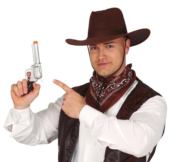 Cowboy Geweer Zilver 24cm van Fiestas Guirca koop je bij Partywinkel