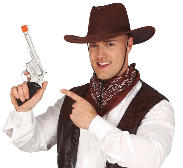 Cowboy Geweer Zilver 32cm van Fiestas Guirca koop je bij Partywinkel