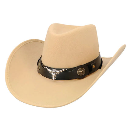 Cowboy Hoed Beige Wyatt van Boland koop je bij Partywinkel