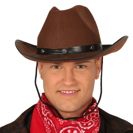 Cowboy Hoed Bruin van Fiestas Guirca koop je bij Partywinkel