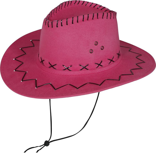 Cowboy Hoed Fuchsia - Partywinkel - 8434077230275