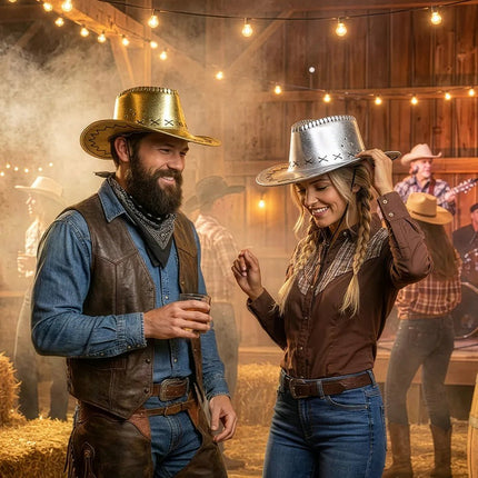 Cowboy Hoed Goud Savanne van Boland koop je bij Partywinkel