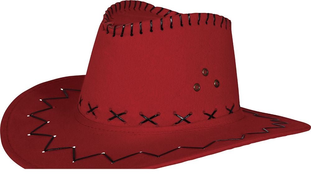 Cowboy Hoed Rood - Partywinkel - 8434077230282