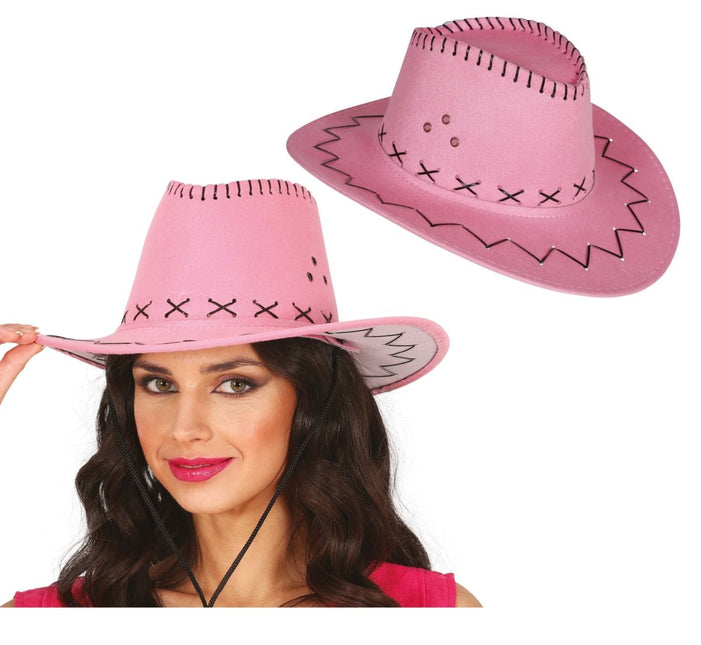 Cowboy Hoed Roze - Partywinkel - 8434077230268