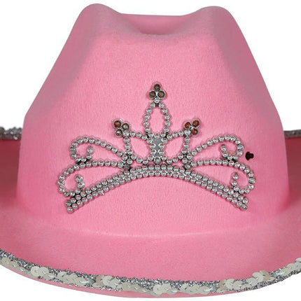 Cowboy Hoed Roze Dames - Partywinkel - 8434077135839