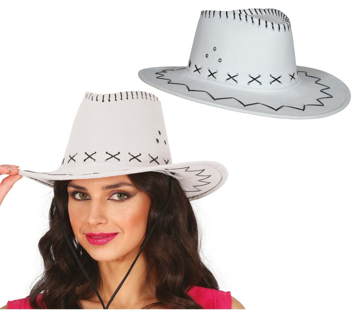 Cowboy Hoed Wit - Partywinkel - 8434077230251