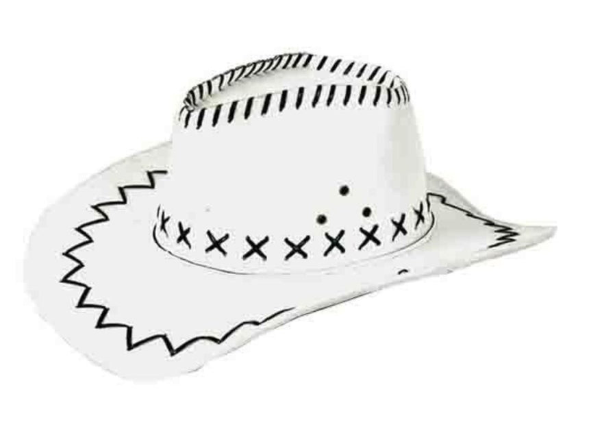 Cowboy Hoed Wit van Partychimp koop je bij Partywinkel