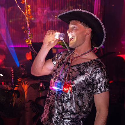 Cowboy Hoed Zwart Glitters van Boland koop je bij Partywinkel