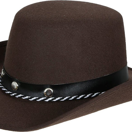Cowboy Hoed Zwart Kind Vilt van Fiestas Guirca koop je bij Partywinkel