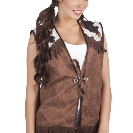 Cowboy Vest M van Boland koop je bij Partywinkel