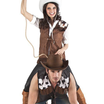 Cowboy Vest M van Boland koop je bij Partywinkel