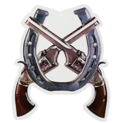 Cowboy Wanddecoratie 47cm van Boland koop je bij Partywinkel