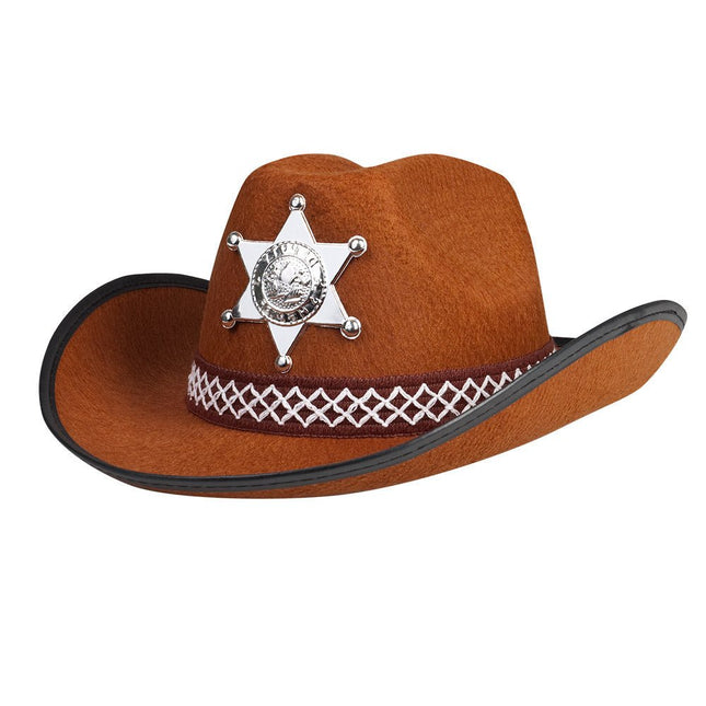 Cowboyhoed Sheriff Kind van Boland koop je bij Partywinkel