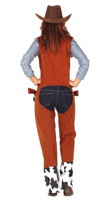 Cowgirl Kostuum Bruin Lang van Fiestas Guirca koop je bij Partywinkel