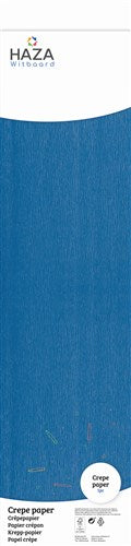 Papel crepé azul oscuro (FSC, 250x50cm)
