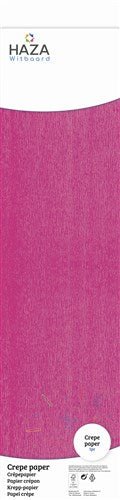 Crepe papier donkerroze (250x50cm) van Haza Witbaard koop je bij Partywinkel
