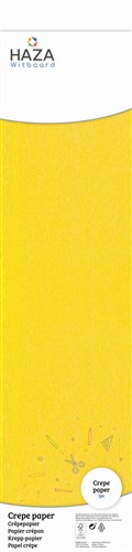 Papel crepé amarillo (FSC, 250x50cm)