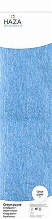 Crepe papier metallic blauw (150x50cm) van Haza Witbaard koop je bij Partywinkel