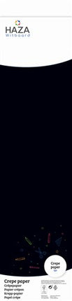 Papel crepé negro (FSC, 250x50cm)