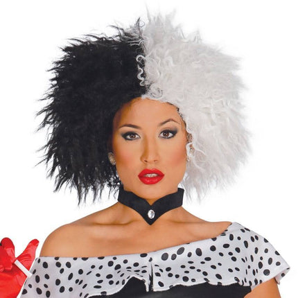 Cruella De Vil Pruik - Partywinkel - 8434077048573