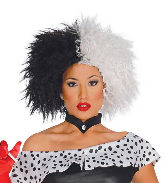 Cruella De Vil Pruik - Partywinkel - 8434077048573