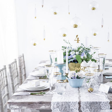 Cupcake Toppers Goud Sweet Love Yum 13cm 6st van Partydeco koop je bij Partywinkel