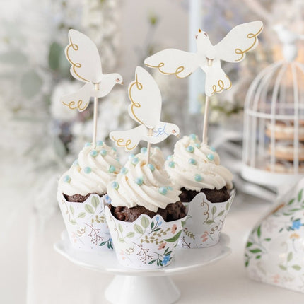 Cupcake Vormpjes Bloemen 6st van Partydeco koop je bij Partywinkel