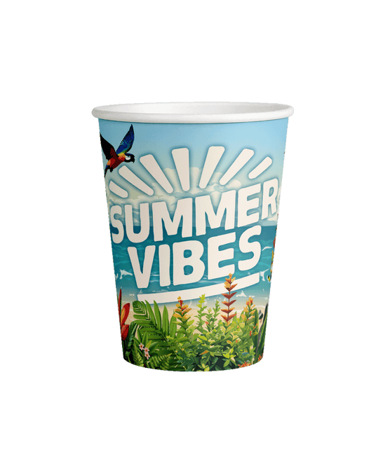 Vasos de Colores Summer Vibes 7.5cm 8pcs