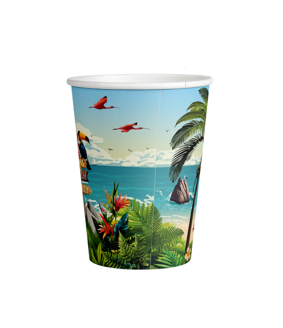 Vasos de Colores Summer Vibes 7.5cm 8pcs