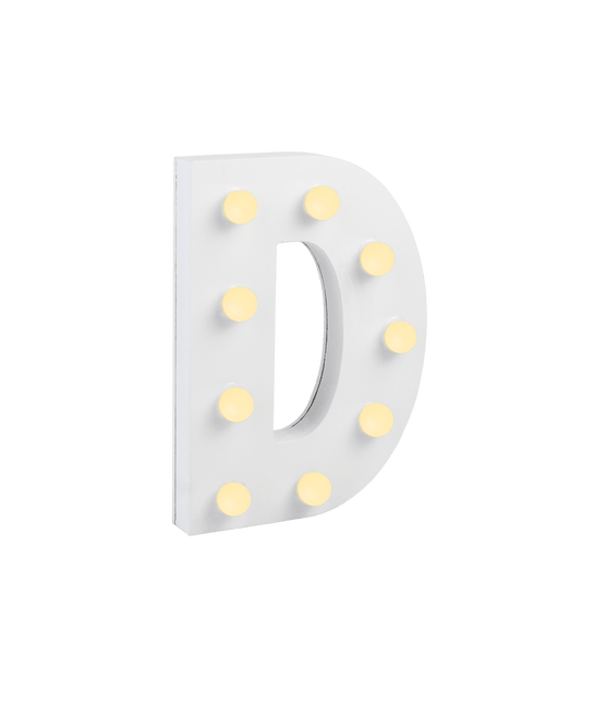 D Licht Letter 16,5cm van Paper Dreams koop je bij Partywinkel
