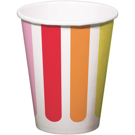 Vasos Papel Stripetastic 250ml /8