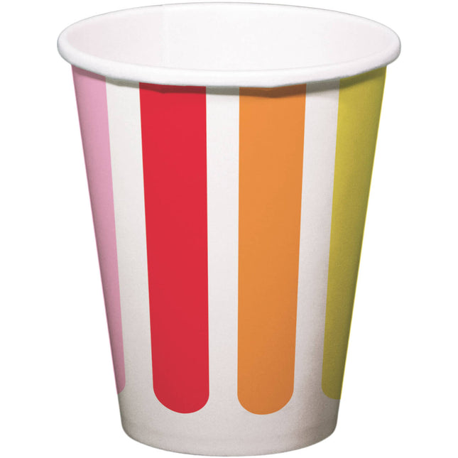 Vasos Papel Stripetastic 250ml /8