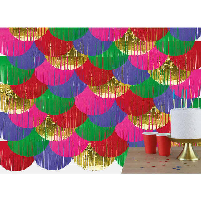 Decoración mural de colores 2m