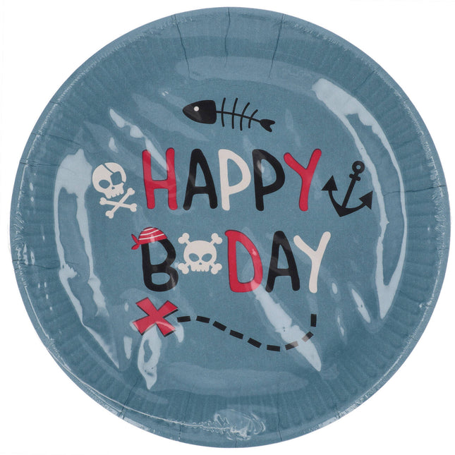 Platos Piratas 23cm 8ud